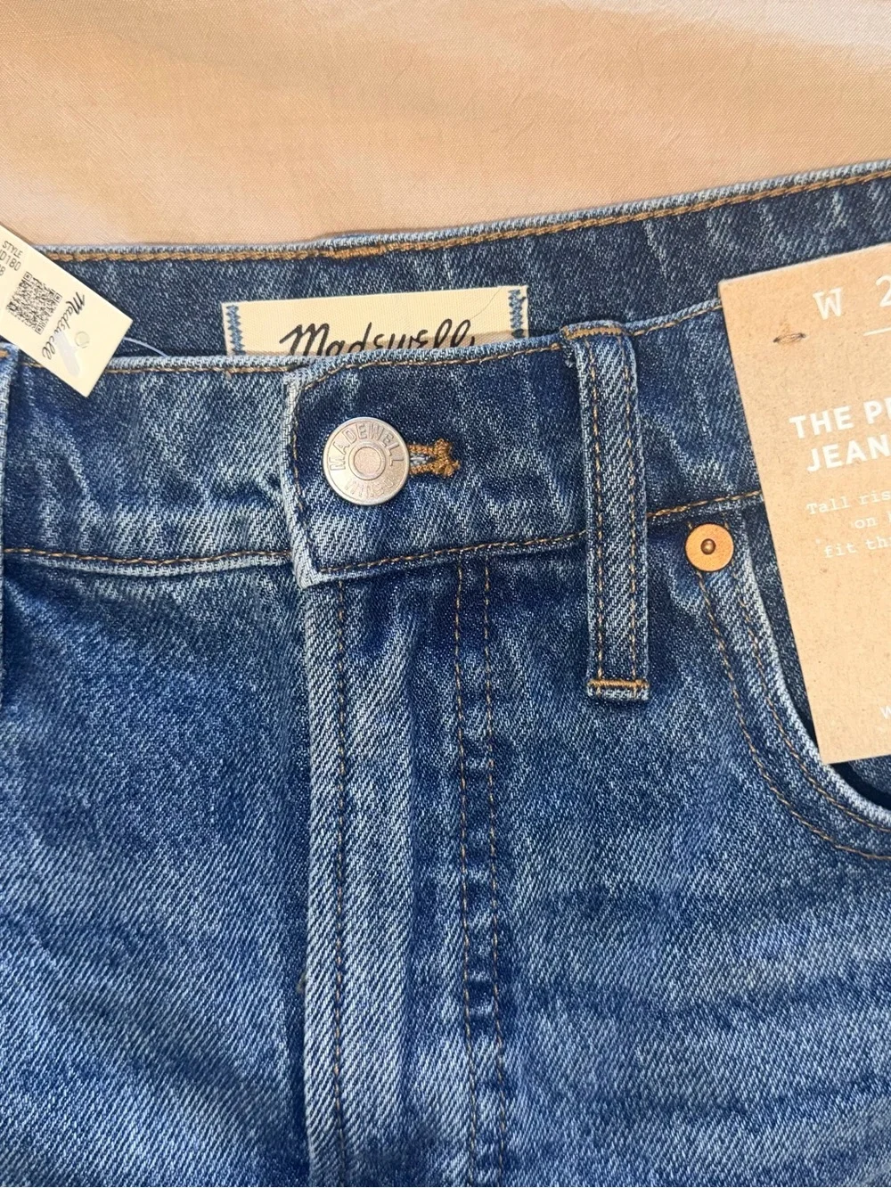 Madewell Classic High-Rise Blue Denim Shorts